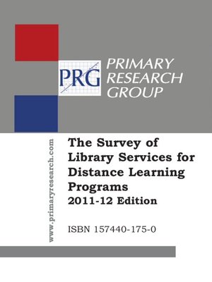 cover image of The Survey of Library Services for Distance Learning Programs